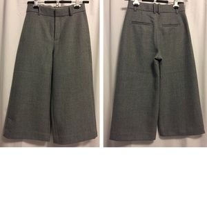 J. Crew Pants - J. Crew Gray Double-Serge Wool Culotte Pants J. Crew Pants - J. Crew Gray Double-Serge Wool Culotte Pants